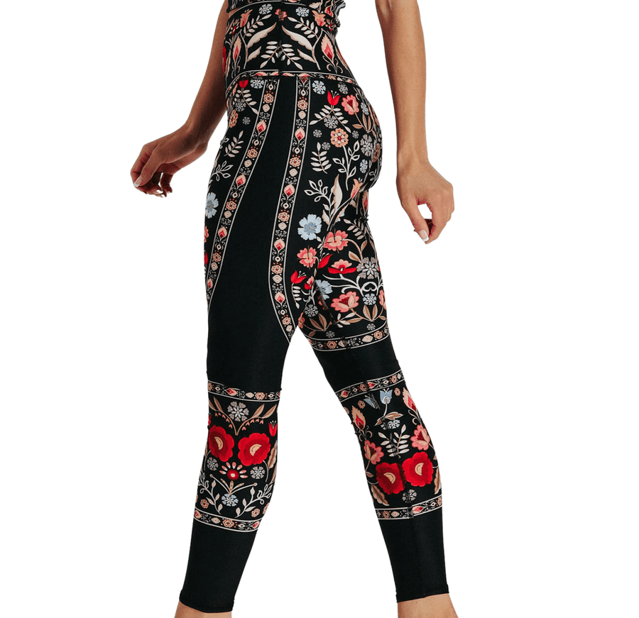 Yoga Democracy Printed Leggings in Rustica 110388 - Robin Boutique-Boutique 