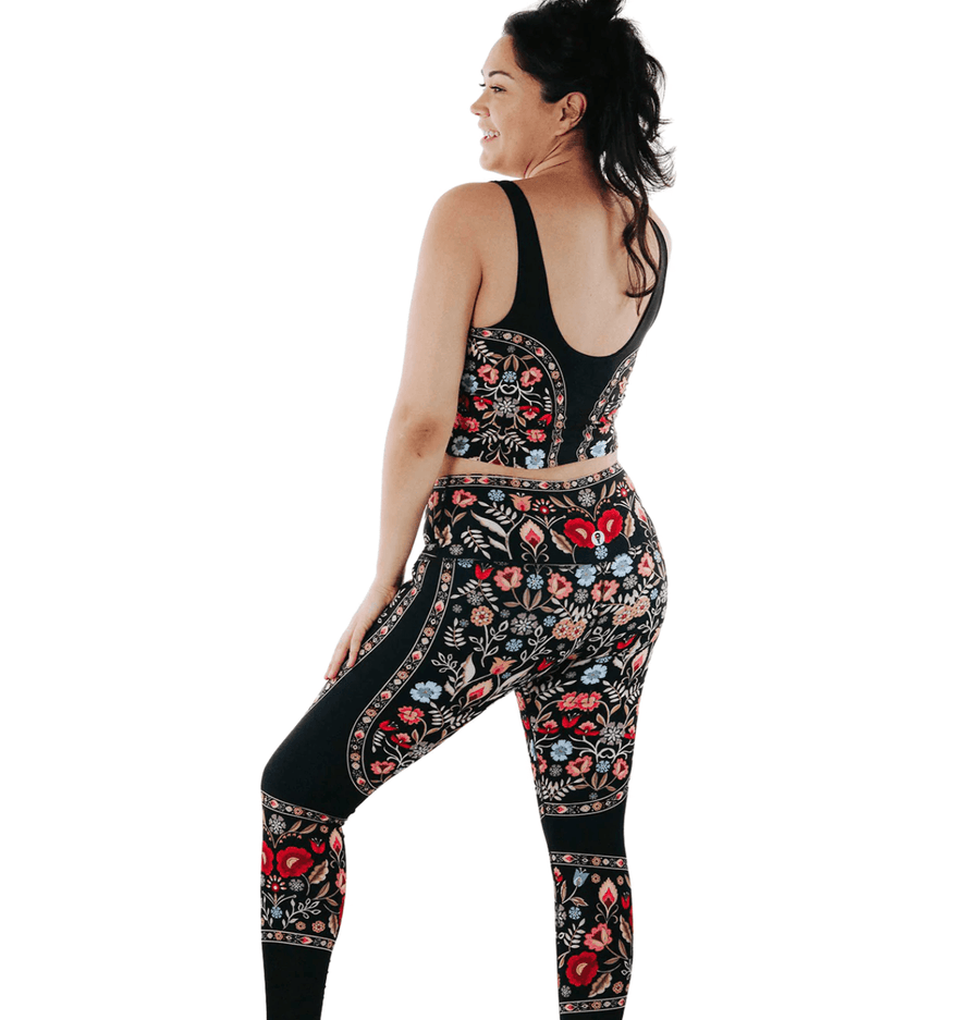Yoga Democracy Printed Leggings in Rustica 110388 - Robin Boutique-Boutique 