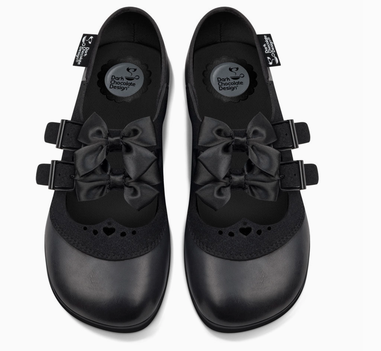 Hot Chocolate Chocolaticas® Dark Heart Women's Mary Jane Flat Robin Boutique