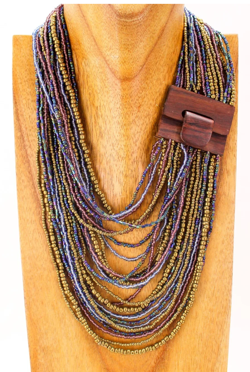 Additional view of Sparkle Big Buck Necklace from Robin Boutique.