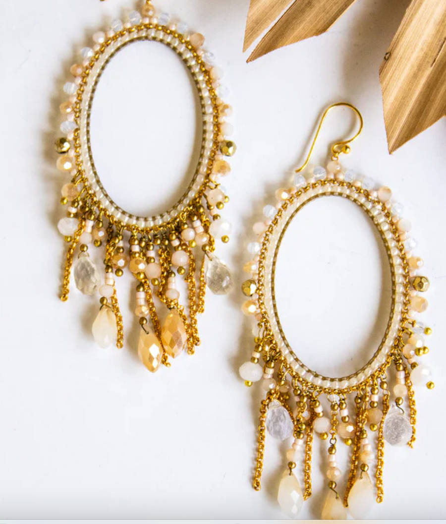 Oh My Oval Thai Crystal Earring