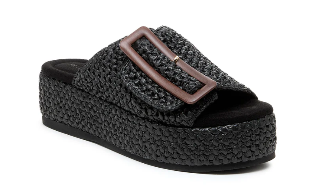 Kelsi Dagger Doveror Raffia Platform Slides Robin Boutique