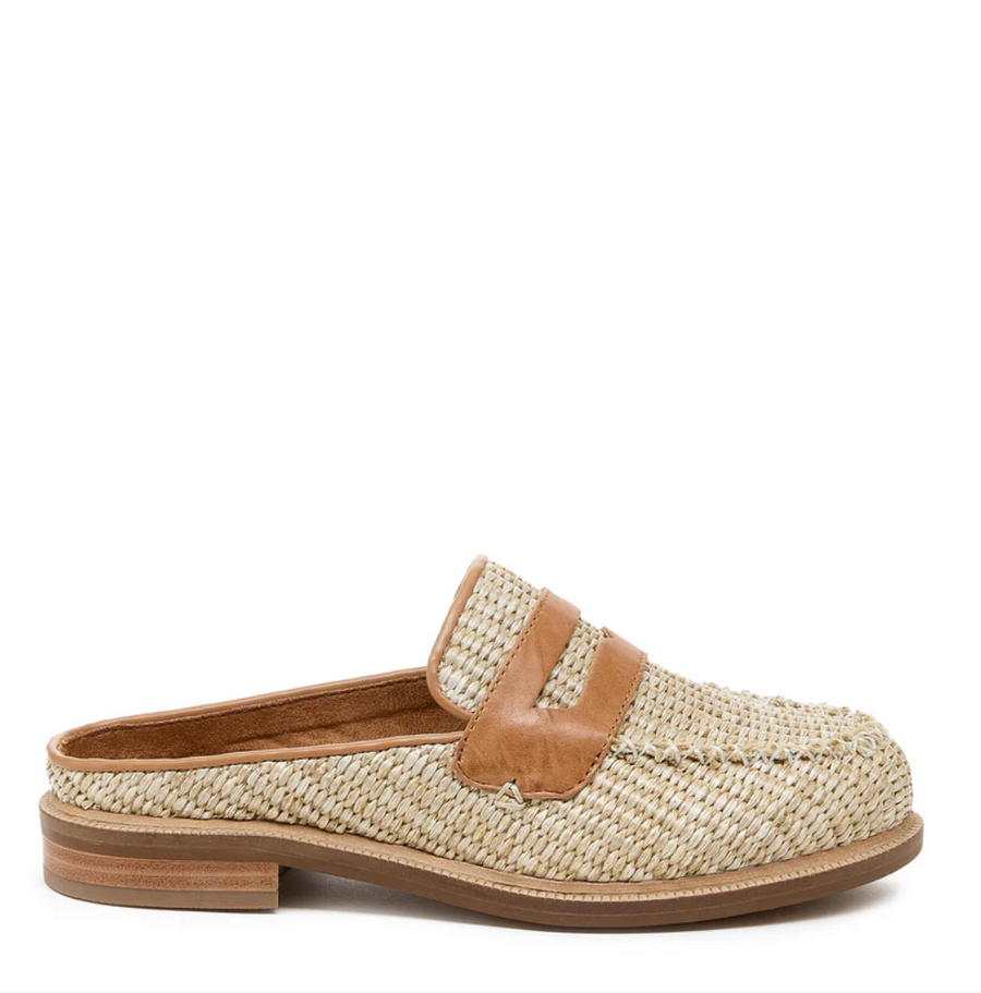Kelsi Dagger Lock Raffia Mules