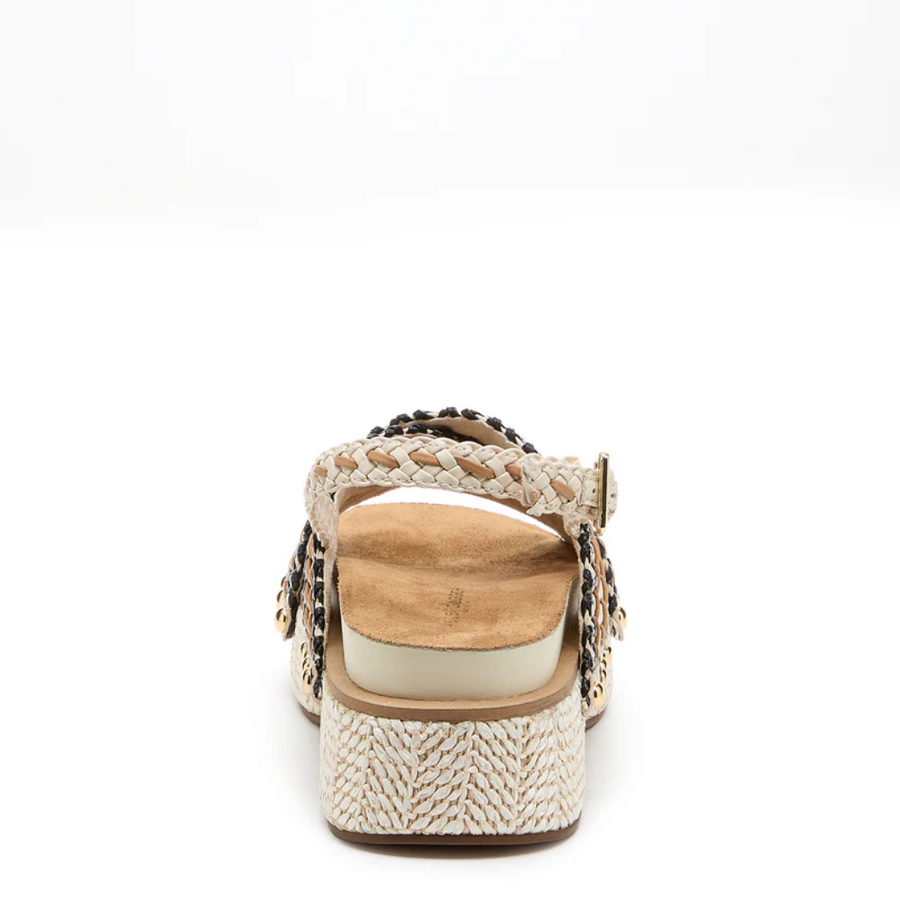Kelsi Dagger Pace Shell Platform Raffia Sandals