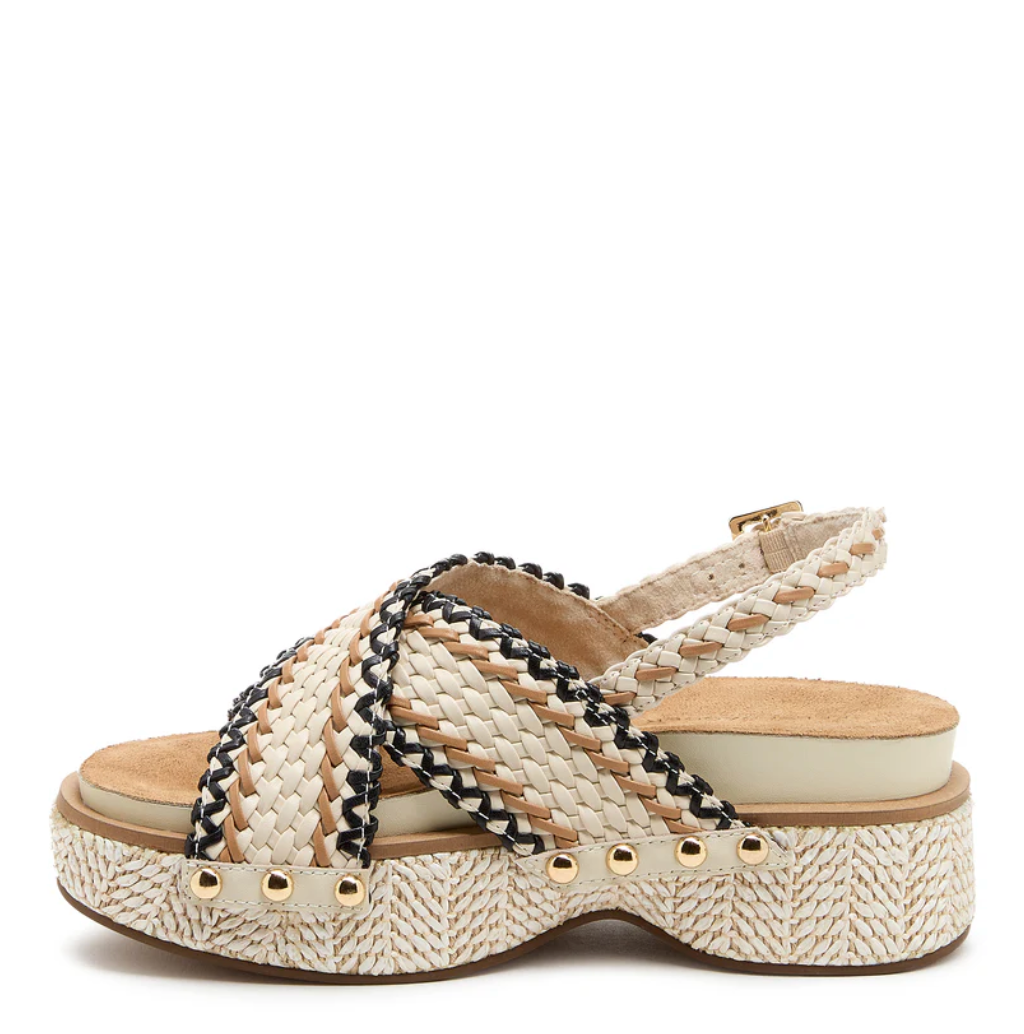 Kelsi Dagger Pace Shell Platform Raffia Sandals Robin Boutique
