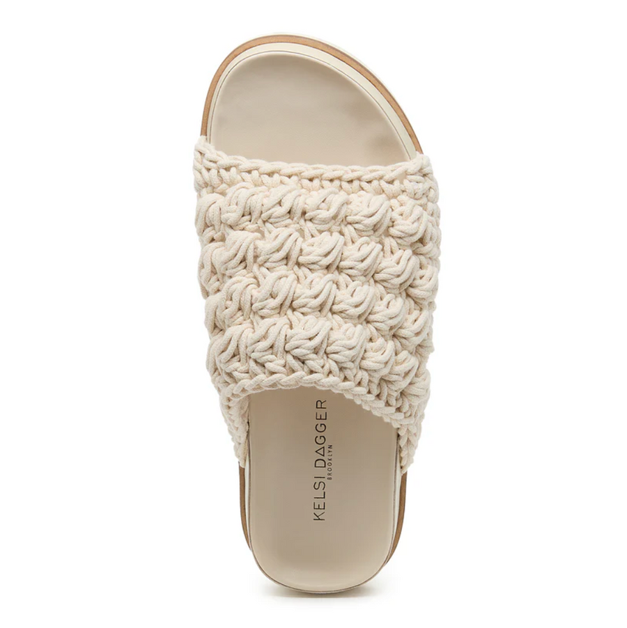 Kelsi Dagger Squish Crochet Raffia Mules