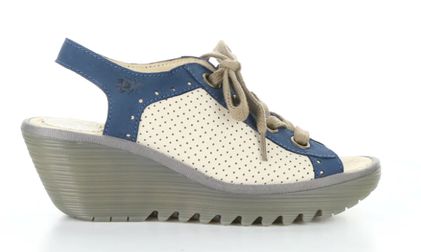 Fly London YUTA617 Platform Wedge Sneaker Laceup Shoes