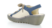 Fly London YUTA617 Platform Wedge Sneaker Laceup Shoes
