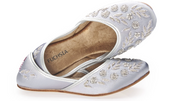 Amira Silver Ballet Flats Robin Boutique