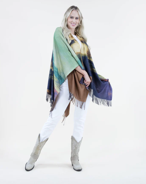 Mona Lisa Ruana Wrap Robin Boutique