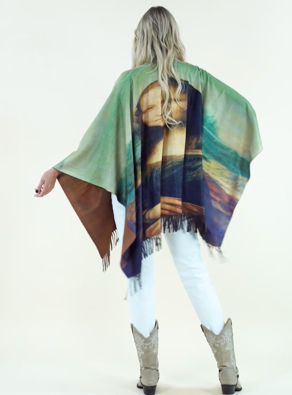 Mona Lisa Ruana Wrap Robin Boutique