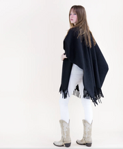 Classic Solid Ruana Wrap Robin Boutique