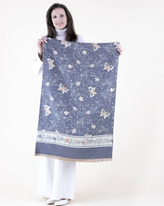 Butterfly & Flowers Ornate & Classy Owl Pattern Scarf Robin Boutique
