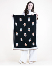 Butterfly & Flowers Ornate & Classy Owl Pattern Scarf Robin Boutique