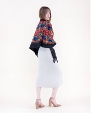 Embroidered Garden Ogee Scarf Robin Boutique