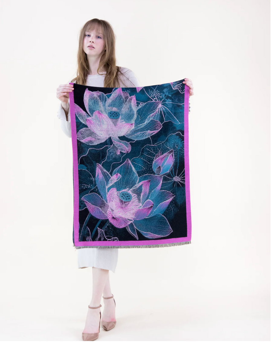 Mystical Lotus Bloom Scarf Robin Boutique