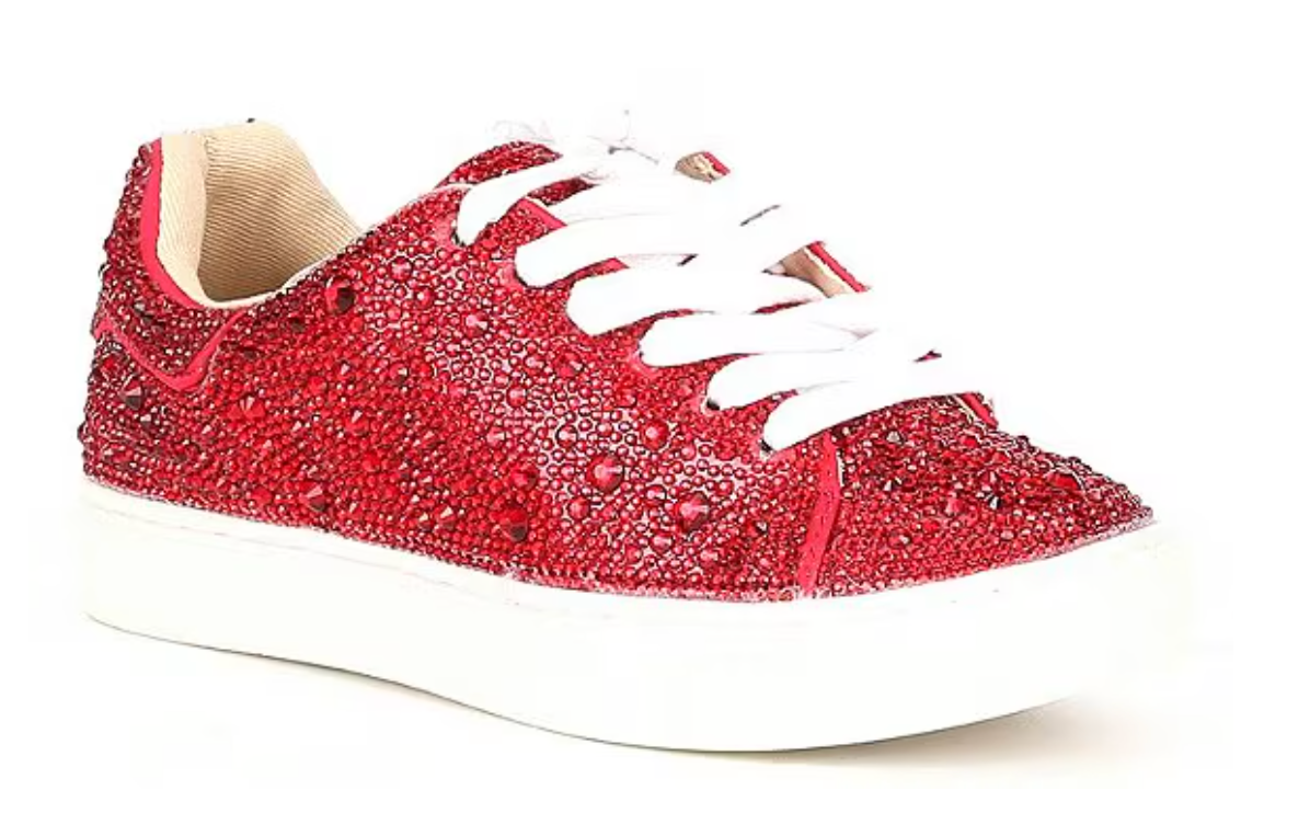 Kids' SIDNY Red Rhinestones Shoes by Betsey Johnson 'Mom & Me' Robin Boutique