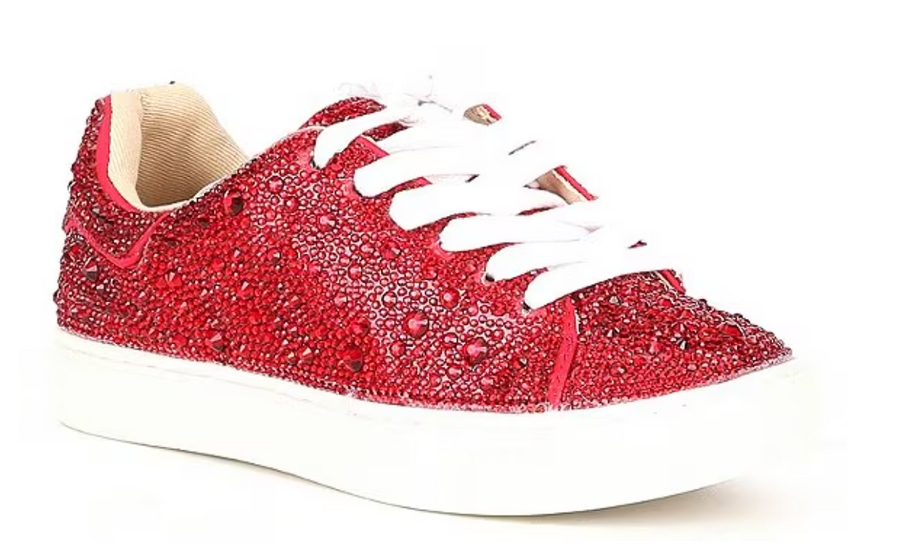 Kids' SIDNY Red Rhinestones Shoes by Betsey Johnson 'Mom & Me' Robin Boutique