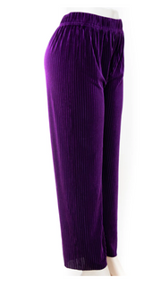 Stretchy Ribbed Wide Legged Pants Robin Boutique