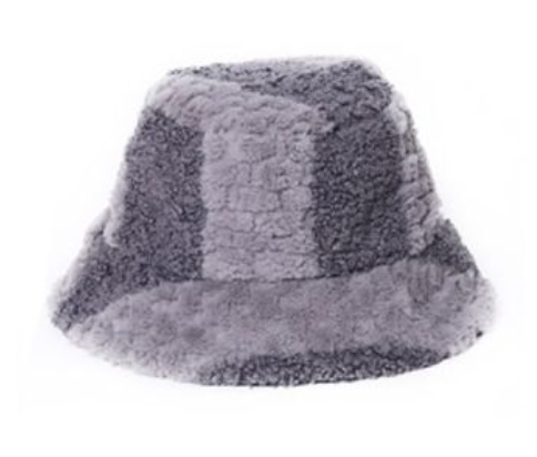 Fur Two Tone Bucket Hat