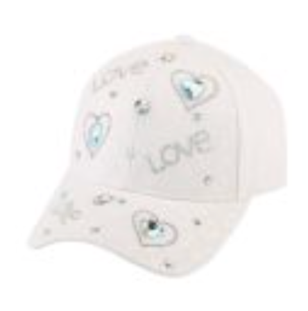 Rhinestone Hearts Ball Cap Robin Boutique