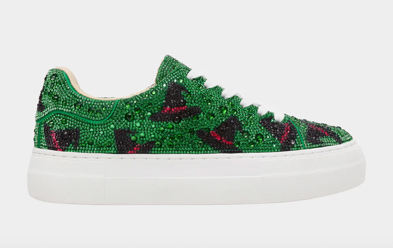SIDNY Adult Witch Hat Rhinestones Sneaker Shoes by Betsey Johnson Robin Boutique