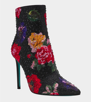 Betsey Johnson Belle Black Flower Multi Boots Robin Boutique