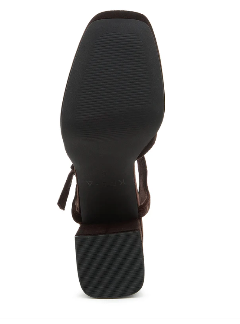 Kelsi Dagger Edna Mahogany Velvet Platform