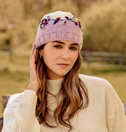 Flora Lavender Knit Beanie By Many Hands