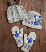 Lila Grey Knit Beanie By Many Hands