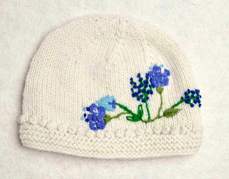 Theres Ecru Knit Beanie By Many Hands Robin Boutique