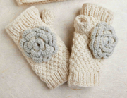 Chantilly Knit Handwarmers or Mittens By Many Hands