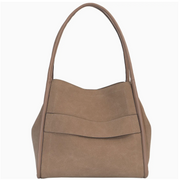 Joan & David Double Handle Faux Suede Tote Robin Boutique