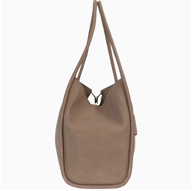 Joan & David Double Handle Faux Suede Tote Robin Boutique