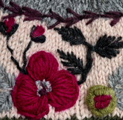 Dark Forest Color Block Knit Beanie Hat, Mittens and Fingerless Armwarmers By Many Hands Robin Boutique