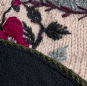 Dark Forest Color Block Knit Beanie Hat, Mittens and Fingerless Armwarmers By Many Hands Robin Boutique