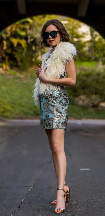 Jennafer Grace Penny Blanc Faux Fur Collar