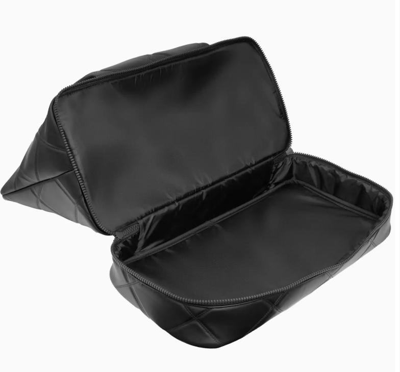 Max Studio 20 Inch Lamby Diamond Quilted Drop Bottom Weekender Duffle Bag Robin Boutique