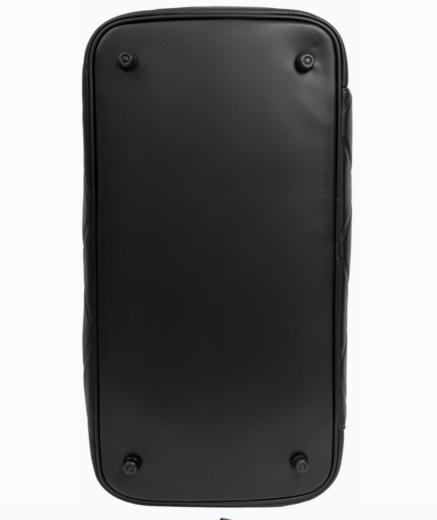 Max Studio 20 Inch Lamby Diamond Quilted Drop Bottom Weekender Duffle Bag Robin Boutique