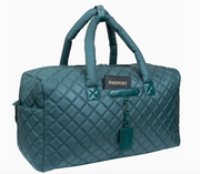 Joan & David 22 Inch Diamond Quilted Parachute Nylon Luggage Tag Duffel Bag Robin Boutique