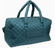 Joan & David 22 Inch Diamond Quilted Parachute Nylon Luggage Tag Duffel Bag Robin Boutique