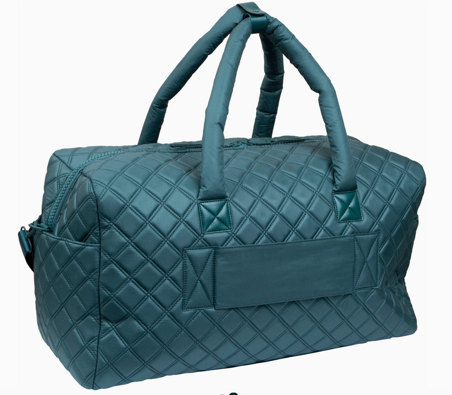 Joan & David 22 Inch Diamond Quilted Parachute Nylon Luggage Tag Duffel Bag Robin Boutique