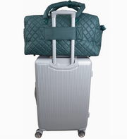 Joan & David 22 Inch Diamond Quilted Parachute Nylon Luggage Tag Duffel Bag Robin Boutique