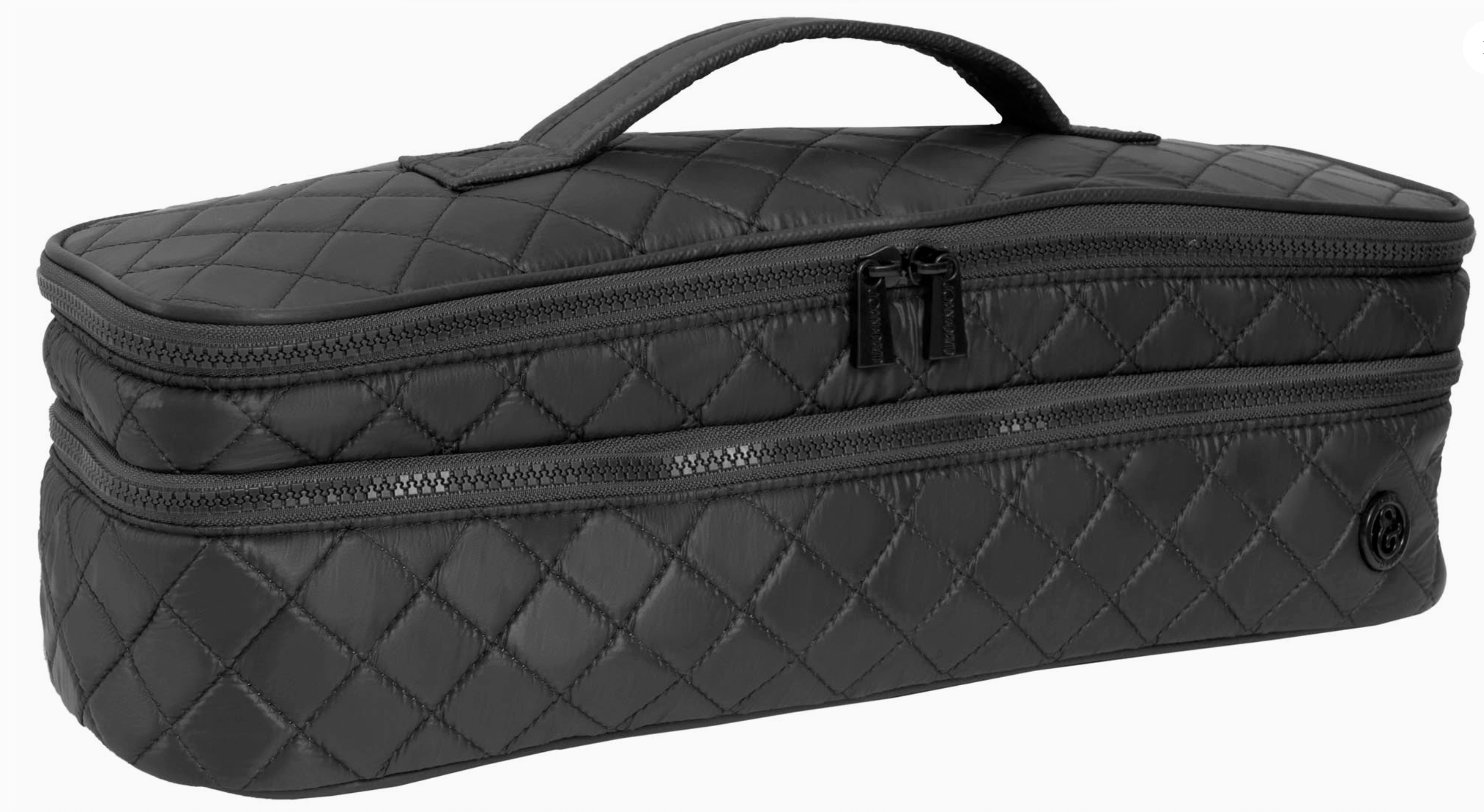 Joan & David Diamond Quilted Puffer Nylon Hair Tool Travel Bag Robin Boutique