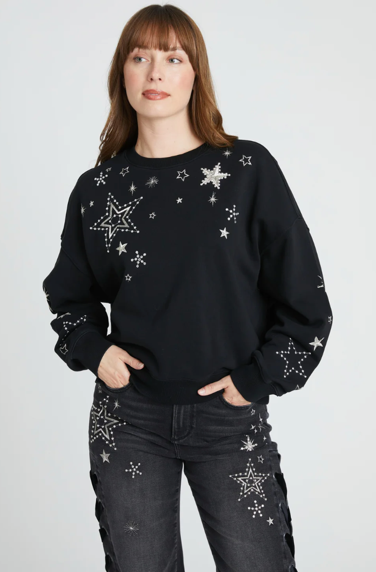 Teddy Crew Neck in Celestial by Driftwood Robin Boutique