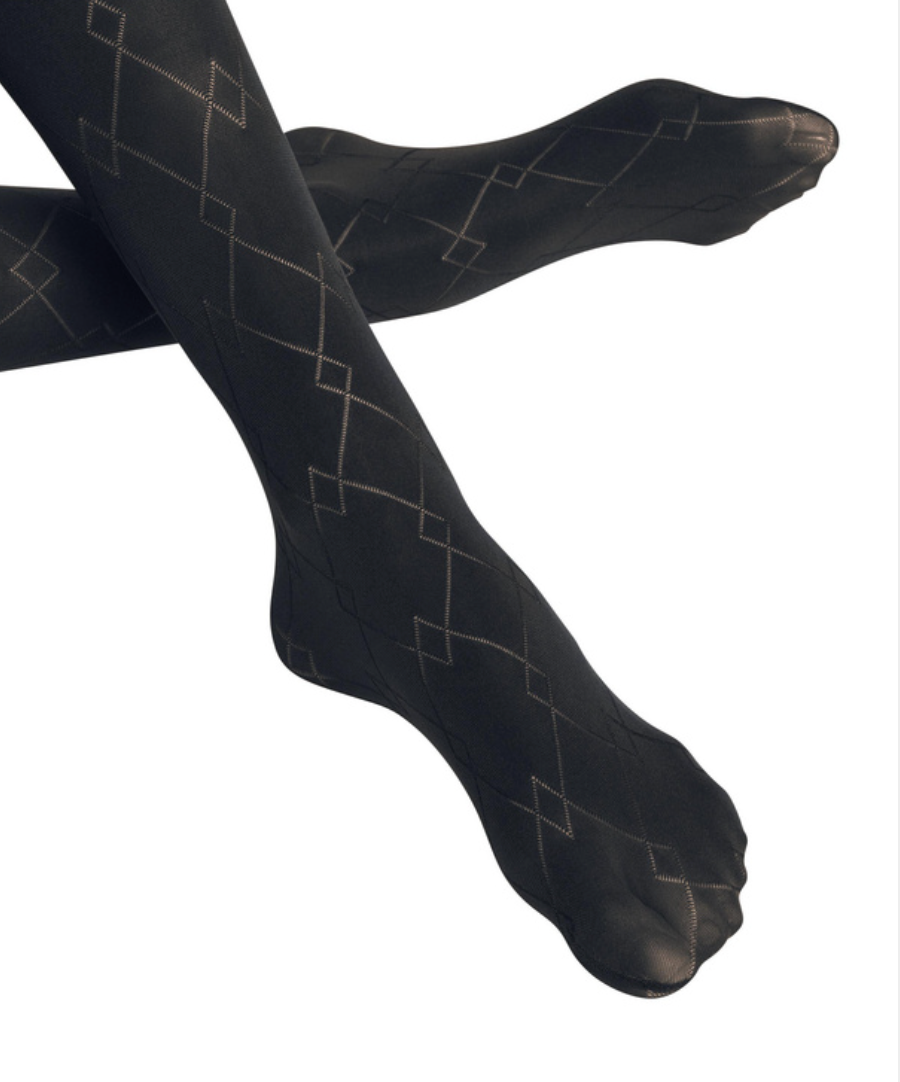 Check Mate 60 DEN Women Tights with argyle pattern Robin Boutique