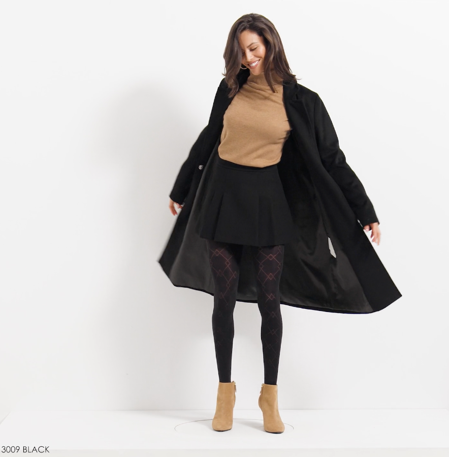 Check Mate 60 DEN Women Tights with argyle pattern Robin Boutique