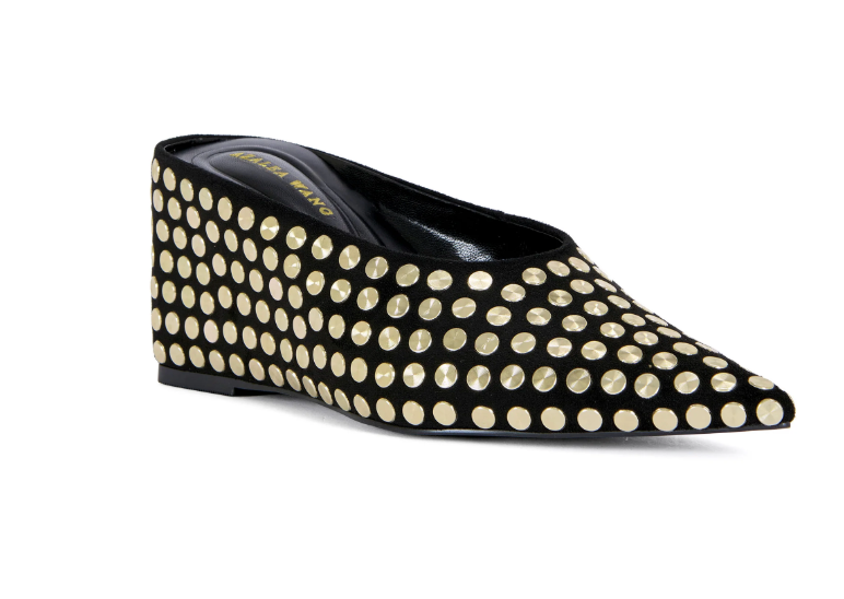 NEIZA STUDDED WEDGE PUMP Robin Boutique