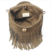 Suede Leather Crossbody Handbag Robin Boutique