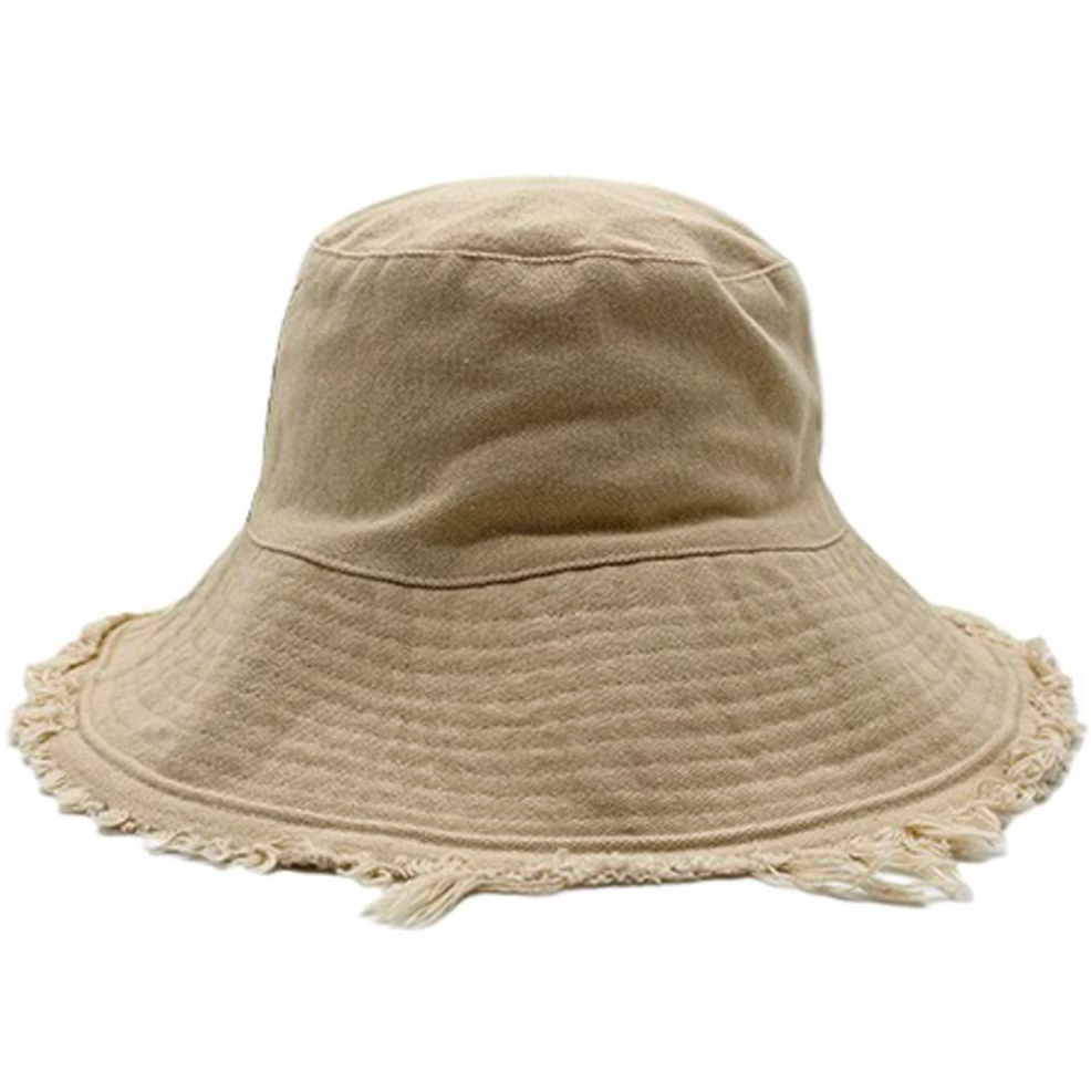 Cotton Wired Rim SPF 50+ Sun Cotton Hat  Robin Boutique
